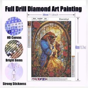 •Beauty & The Beast Diamond Art Painting•